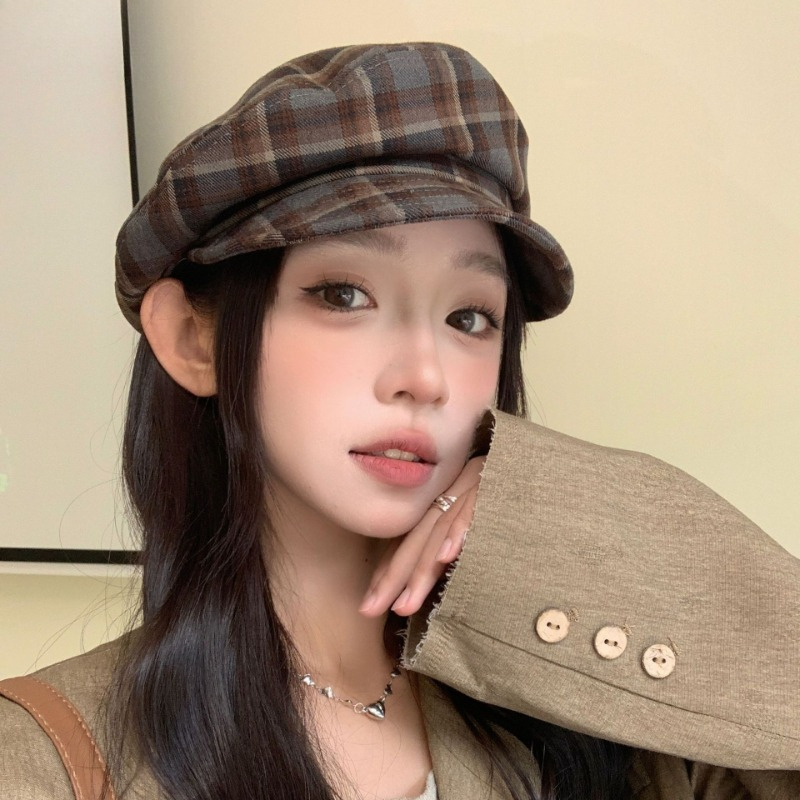 Street Fashion Shoot - Japanese Style Simple Fashion Beret Hat,