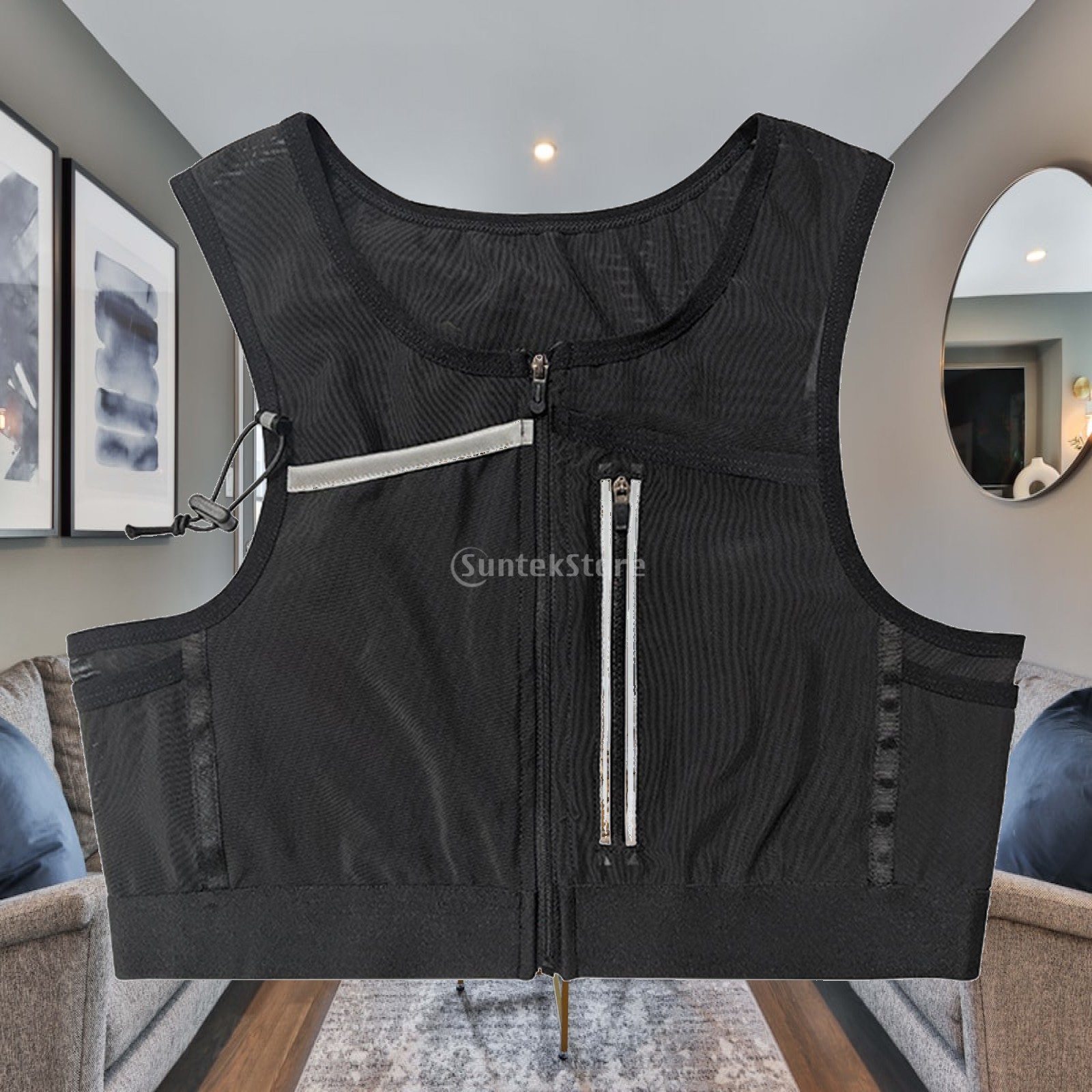 Reflective Jacket Running - Running Vest Bag Chest Pack Reflective