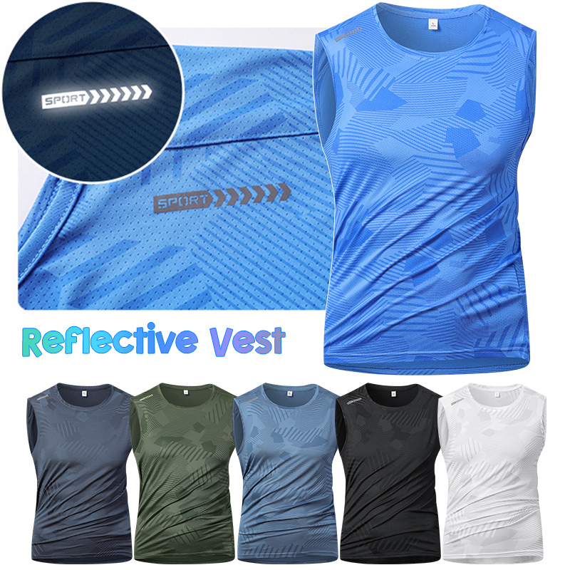 Reflective Jacket Running - Man Running Reflective Vest Summer Breathable