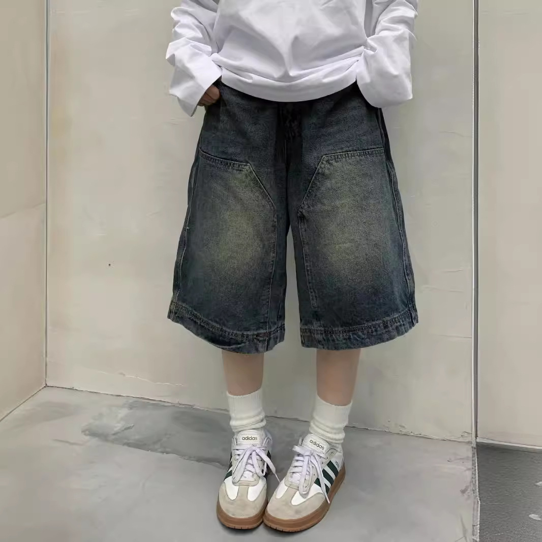 Street Fashion Denim - Women Y2K Vintage Baggy Jean Shorts