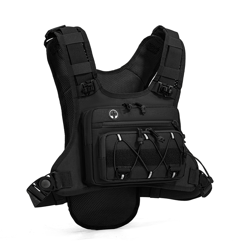 Reflective Jacket Running - Tactical Bag Front Chest Rig Vest
