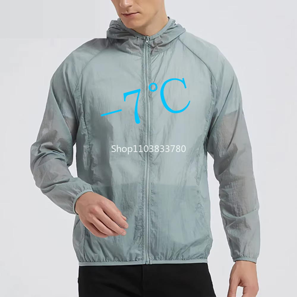 Reflective Jacket Running - Men's Hooded Sun Protection Jacket Lightweight