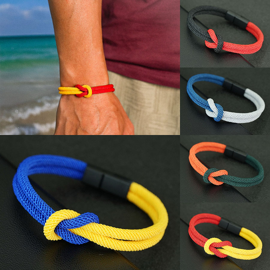 5 Styles Men Rope Bracelet Tru - đánh giá và giá Street Fashion Of Milan