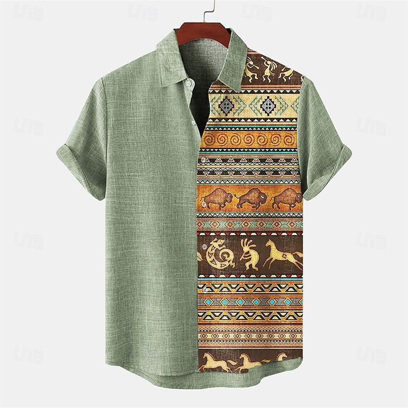 Linen Men's Shirt Short Sleeve - đánh giá và giá Parade Fashion Street
