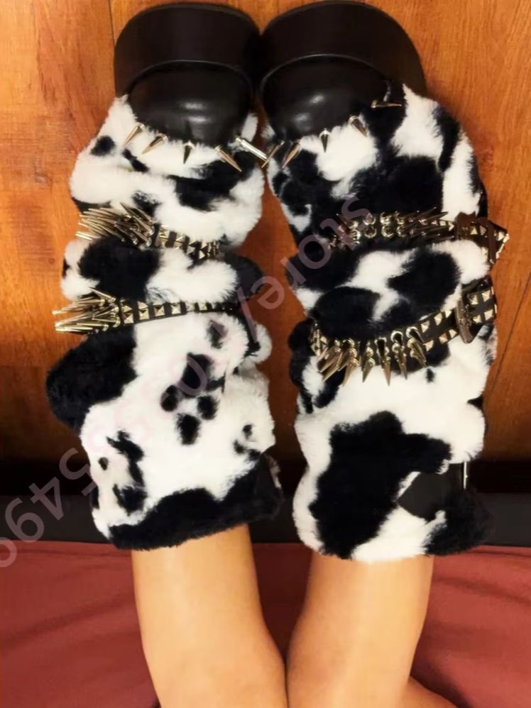 Winter Platform Cow Print Plus - đánh giá và giá Street Fashion Winter 2026