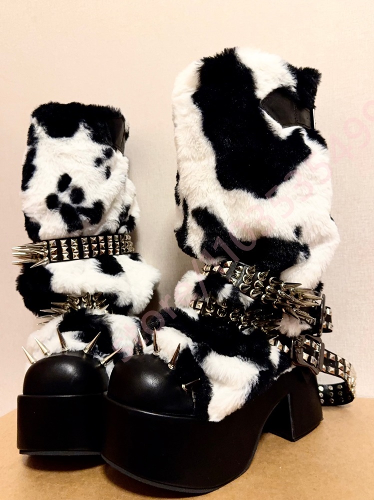 Winter Platform Cow Print Plus - đánh giá và giá Street Fashion Winter 2026