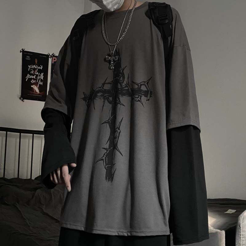 Grunge Quần Áo Nữ Dài Tay Emo  - đánh giá và giá Street Fashion Goth