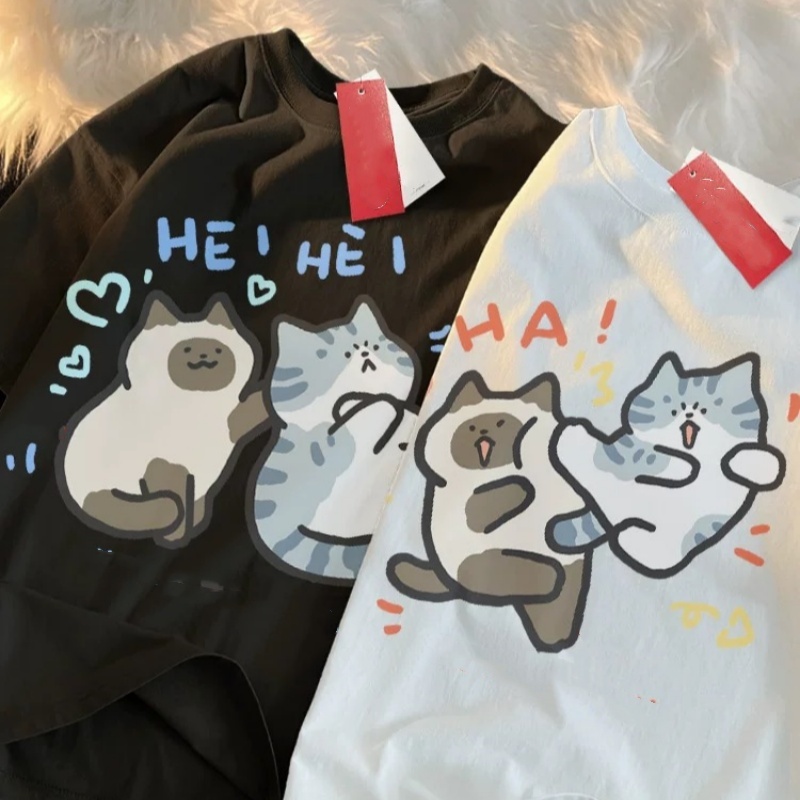 ZAZOMDE 2025 Funny Cat Print H - đánh giá và giá Street Fashion Japan 2025