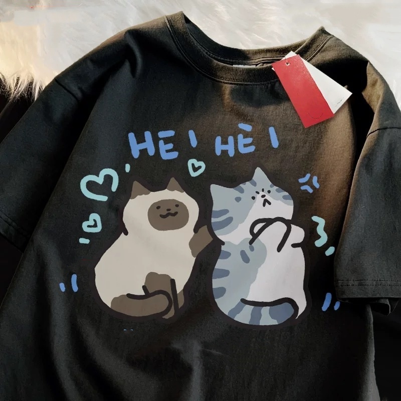 ZAZOMDE 2025 Funny Cat Print H - đánh giá và giá Street Fashion Japan 2025