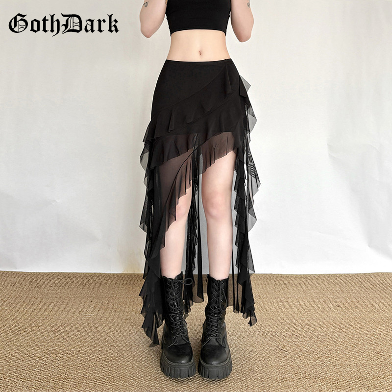 Goth Dark Mall Gothic Black Ou - đánh giá và giá Street Fashion Goth
