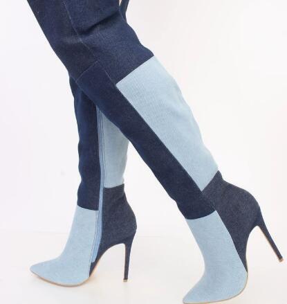 Blue Two‑Tone Denim Over The K - đánh giá và giá Street Fashion Denim
