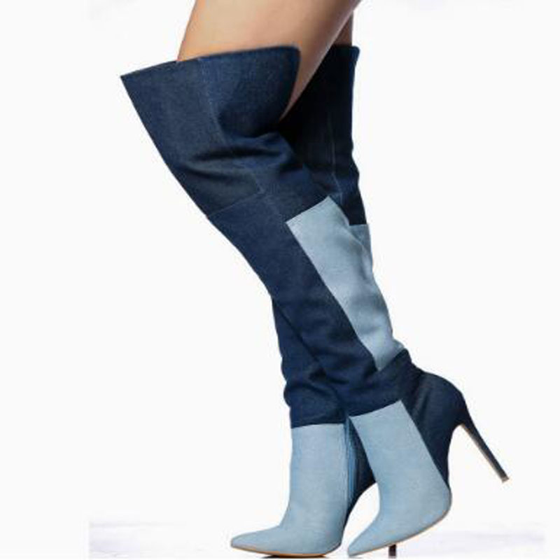 Blue Two‑Tone Denim Over The K - đánh giá và giá Street Fashion Denim