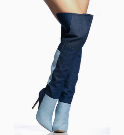 Blue Two‑Tone Denim Over The K - đánh giá và giá Street Fashion Denim