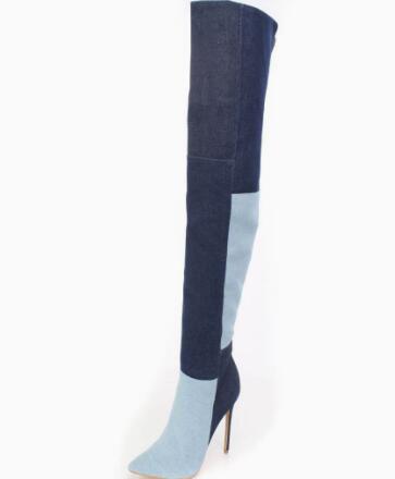Blue Two‑Tone Denim Over The K - đánh giá và giá Street Fashion Denim