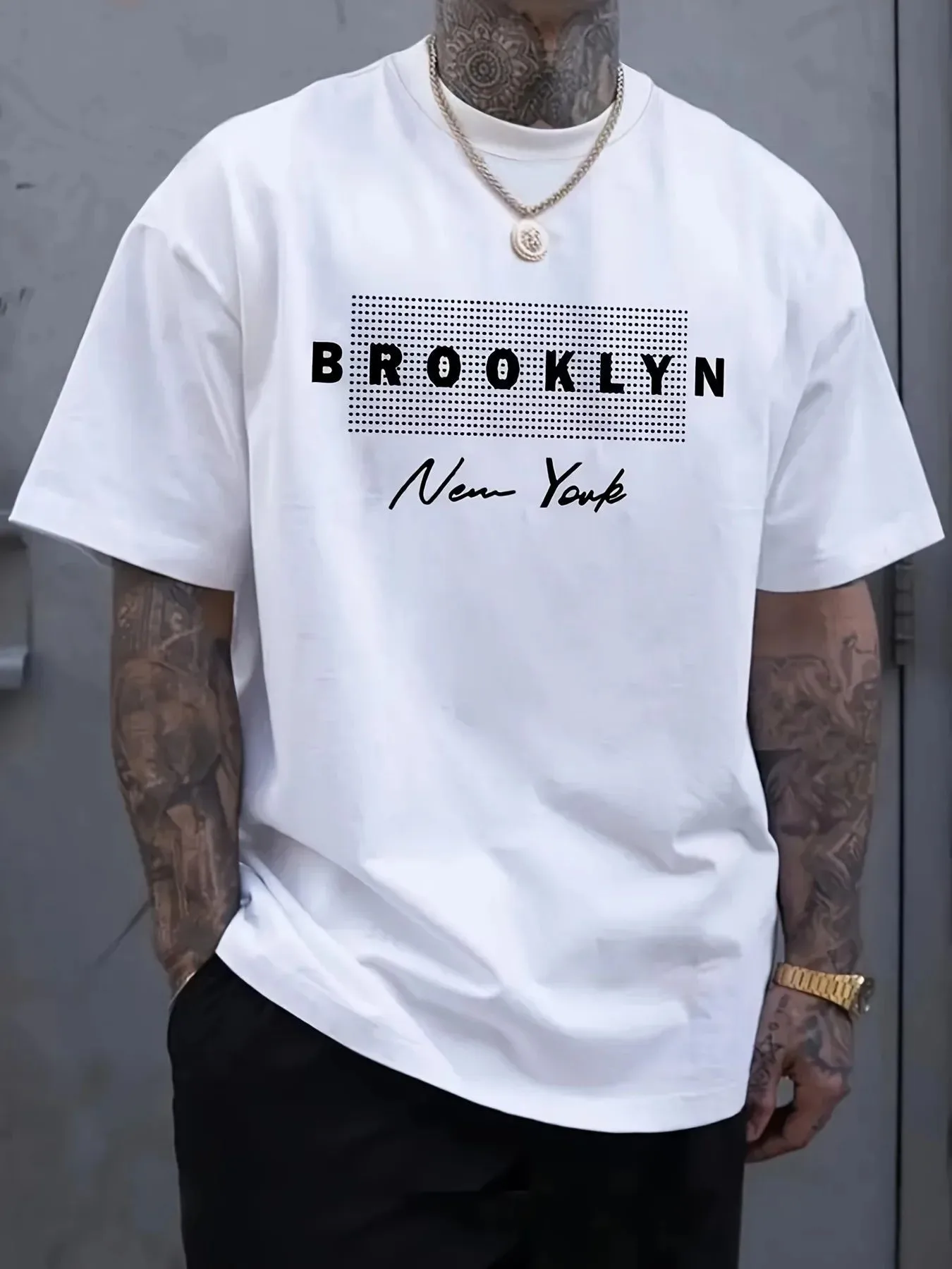 Men's New York Letter Printed  - đánh giá và giá Street Fashion Of New York