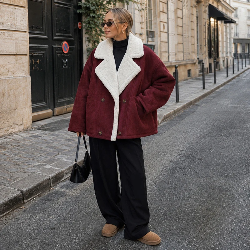 Fashion Women Thick Coat Turn- - đánh giá và giá Street Fashion Winter 2026