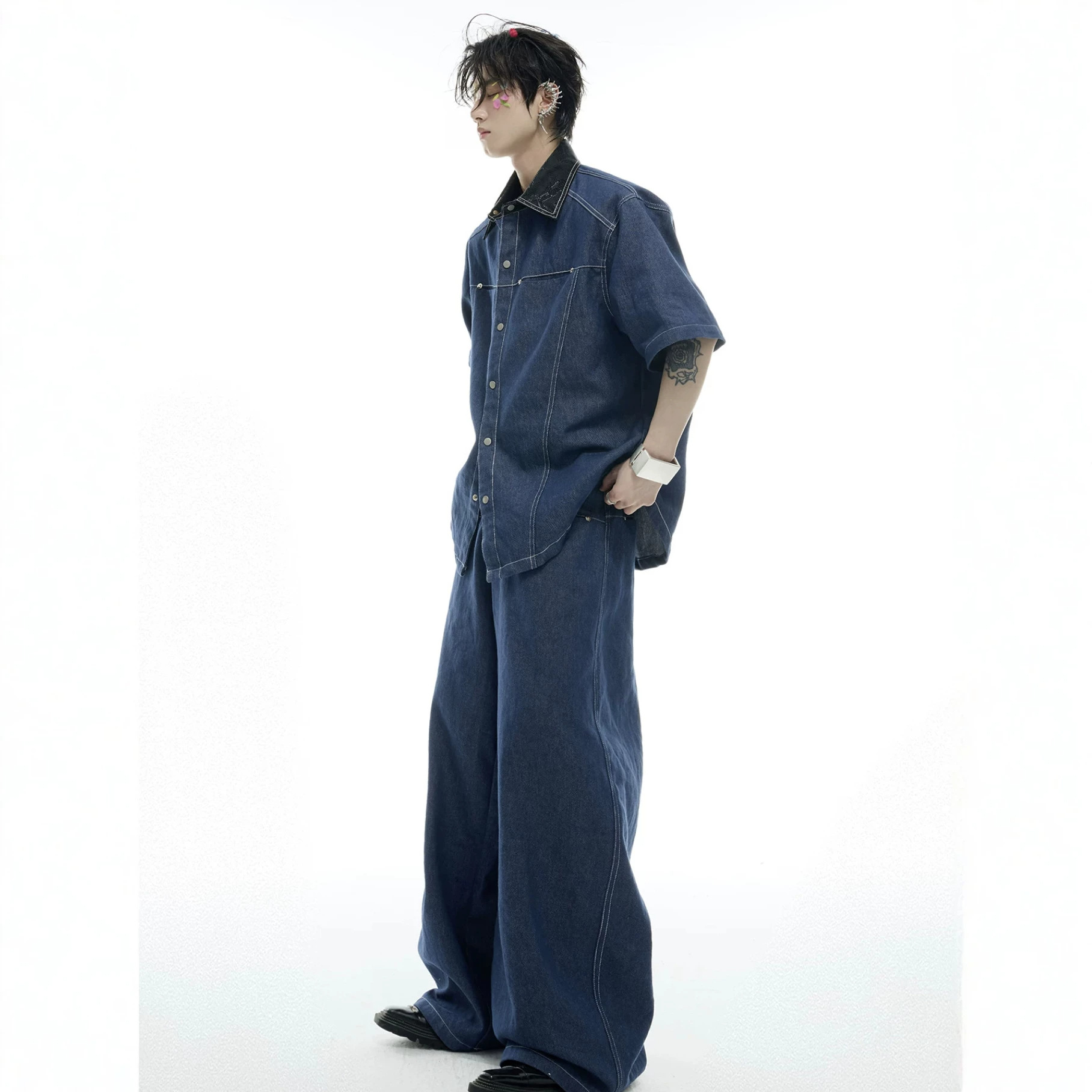 Summer Men's Denim Matching Se - đánh giá và giá Street Fashion Jeans Men