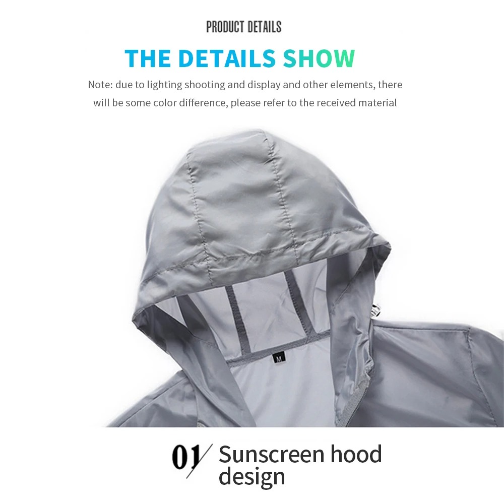 Men's Hooded Sun Protection Ja - đánh giá và giá Reflective Jacket Running
