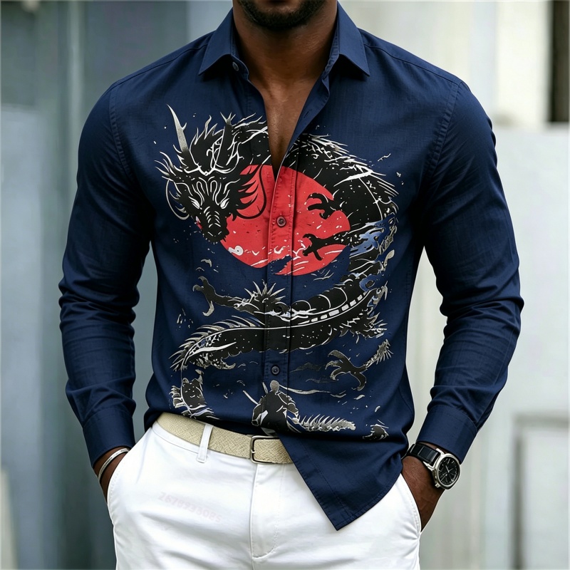 2026 New Men's Shirt White Bla - đánh giá và giá Street Fashion Us