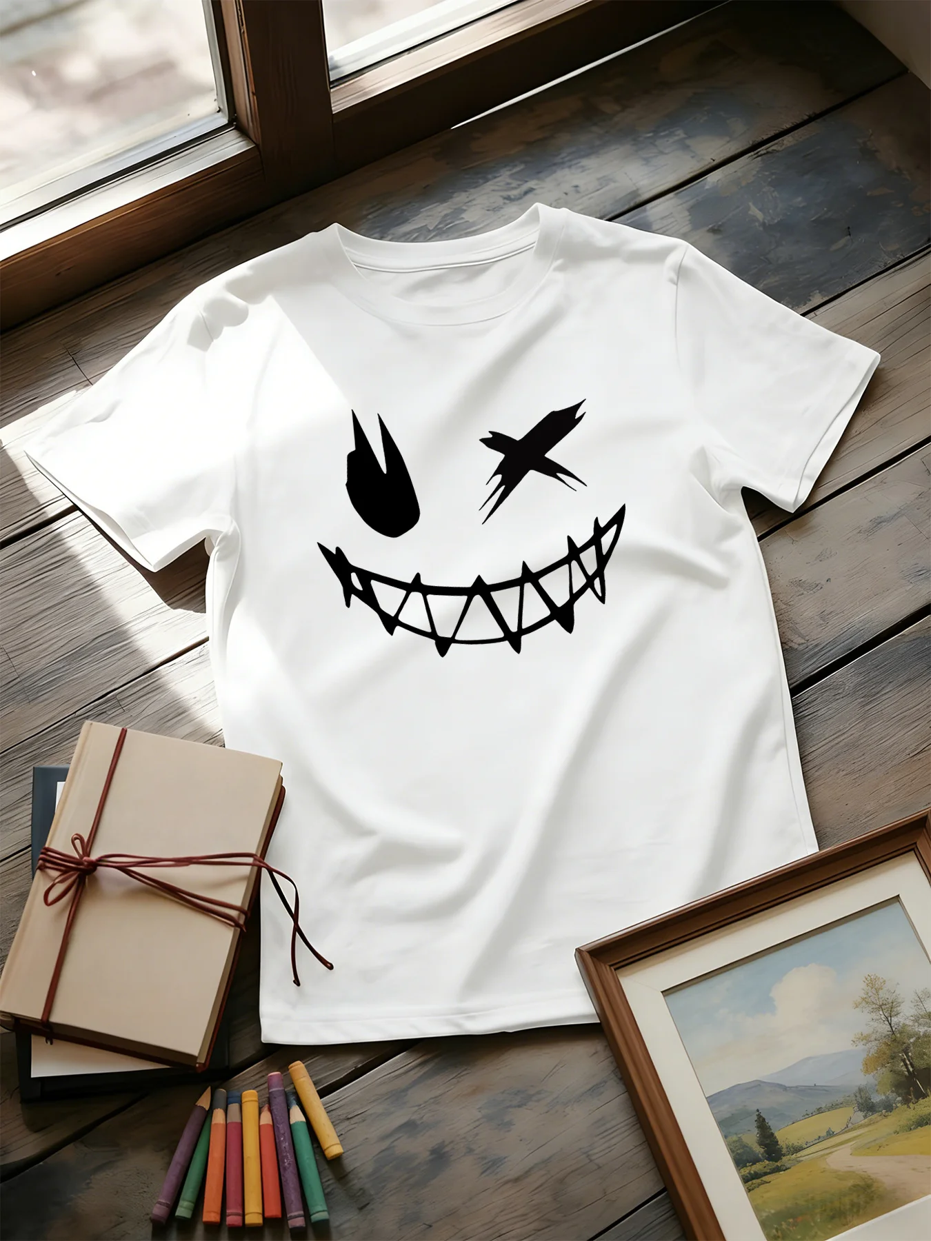 Dark Devil Smiling Face Fashio - đánh giá và giá Street Fashion Elements