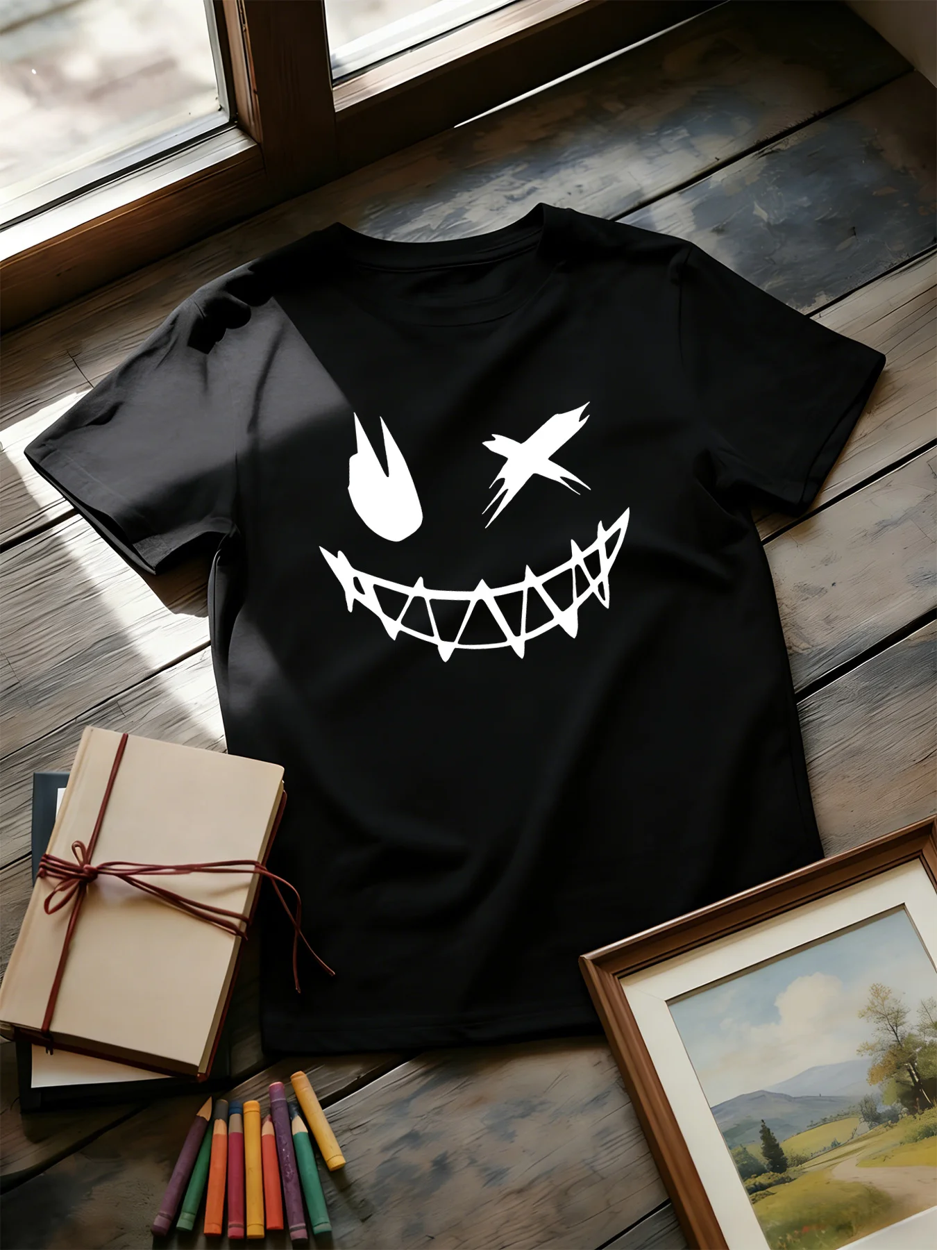 Dark Devil Smiling Face Fashio - đánh giá và giá Street Fashion Elements