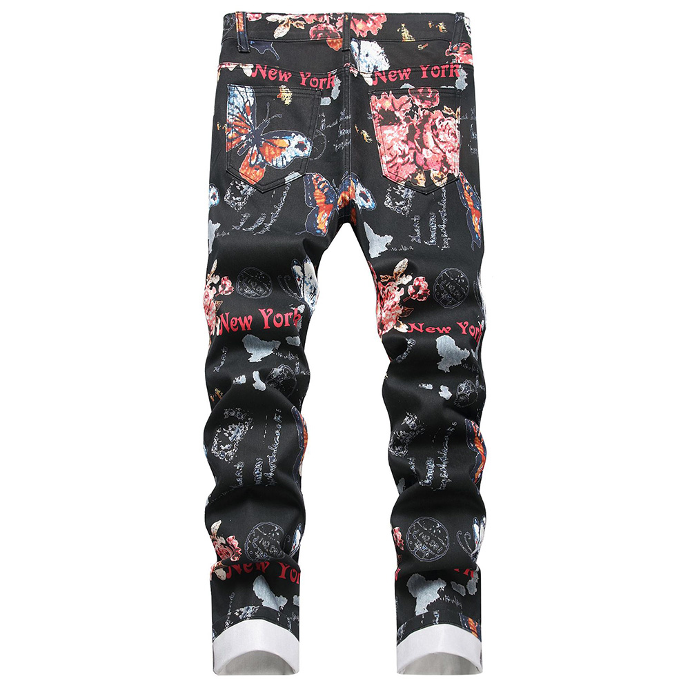 Men Digital Print Jeans Fashio - đánh giá và giá Street Fashion Of New York