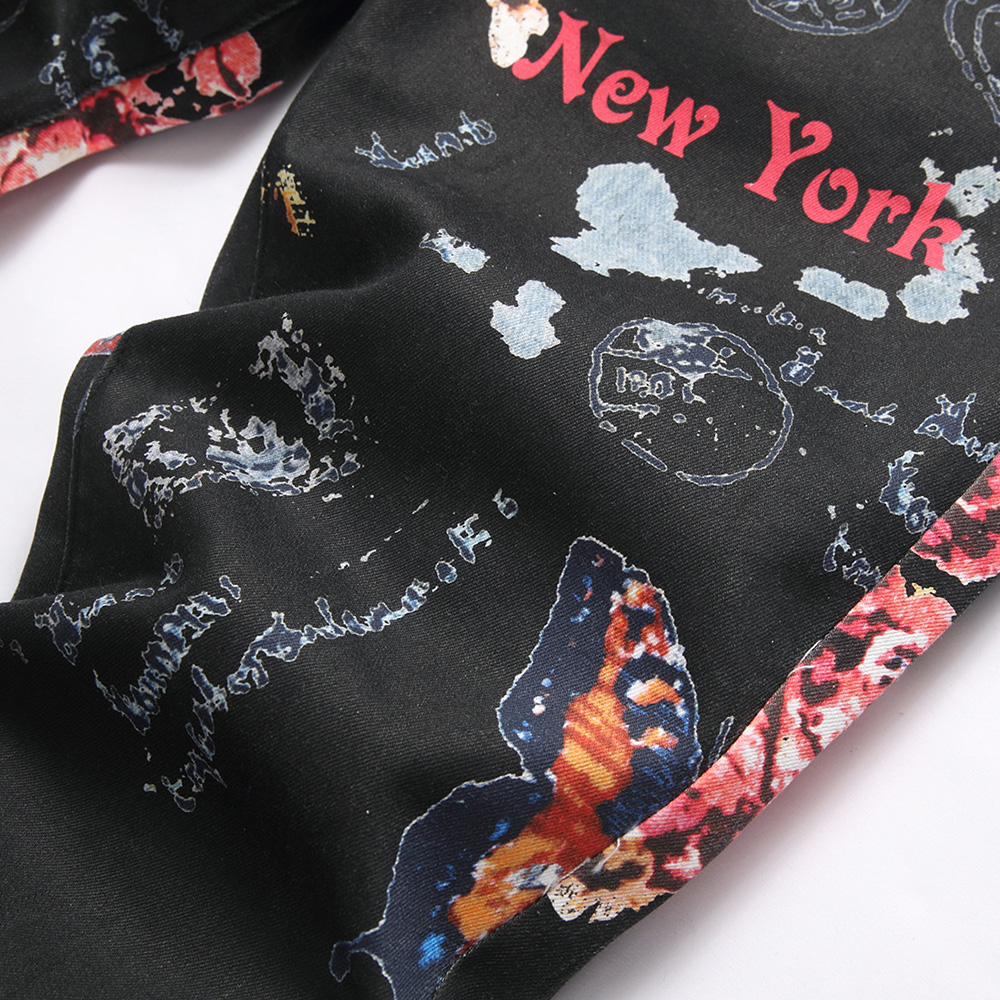 Men Digital Print Jeans Fashio - đánh giá và giá Street Fashion Of New York