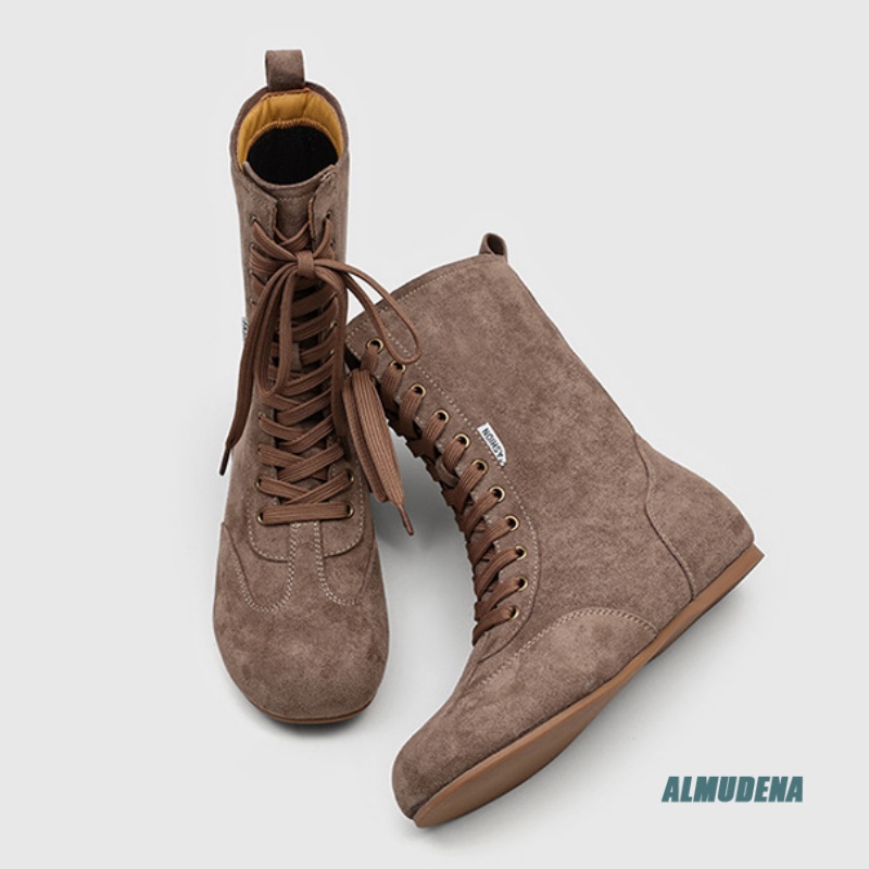 Men's Suede Mid-Calf Lace-Up B - đánh giá và giá Street Fashion Winter 2026