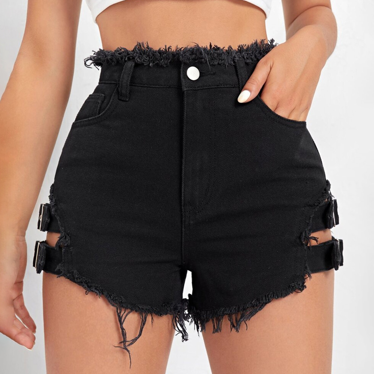 Women High Waist Denim Shorts  - đánh giá và giá Street Fashion Denim