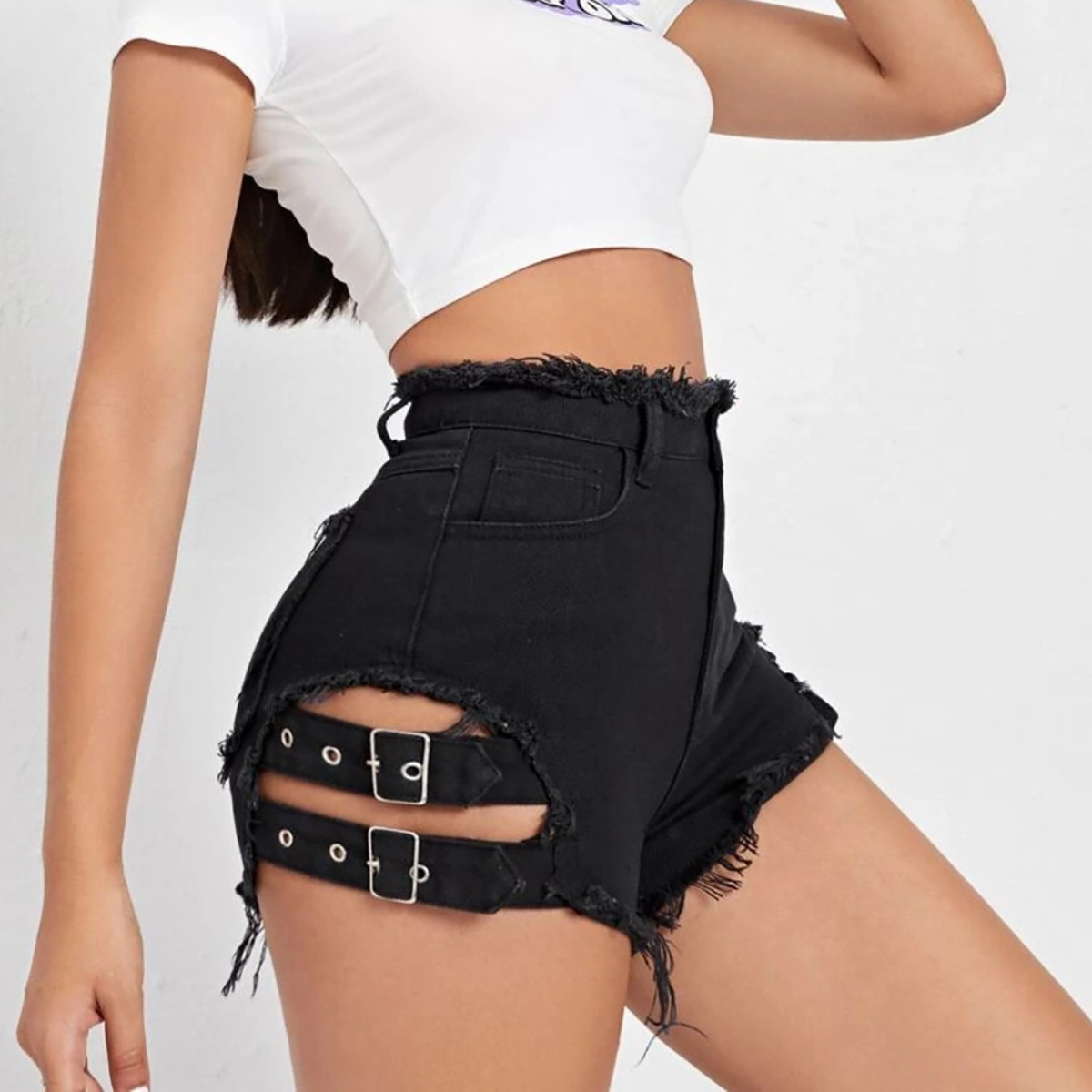 Women High Waist Denim Shorts  - đánh giá và giá Street Fashion Denim