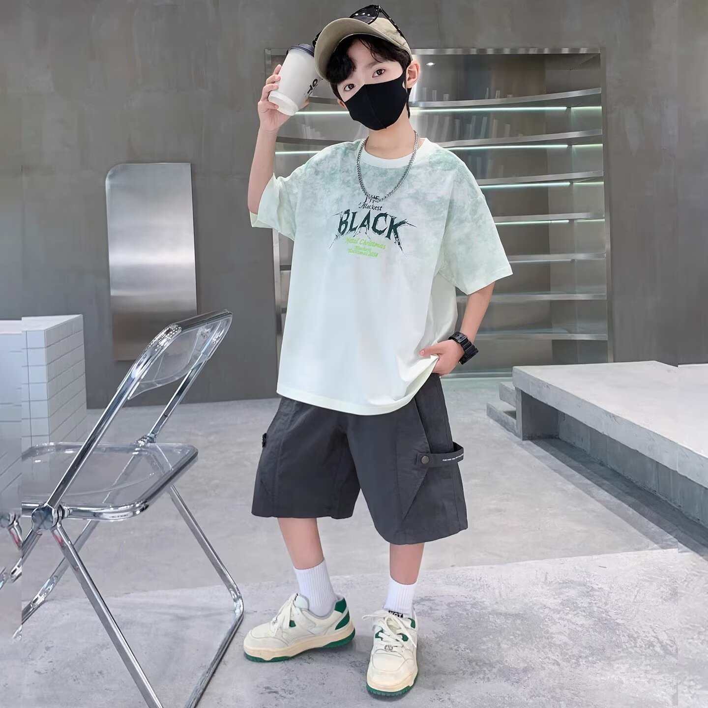 New Summer Boys Suit 120-170 J - đánh giá và giá Street Fashion Japan 2025
