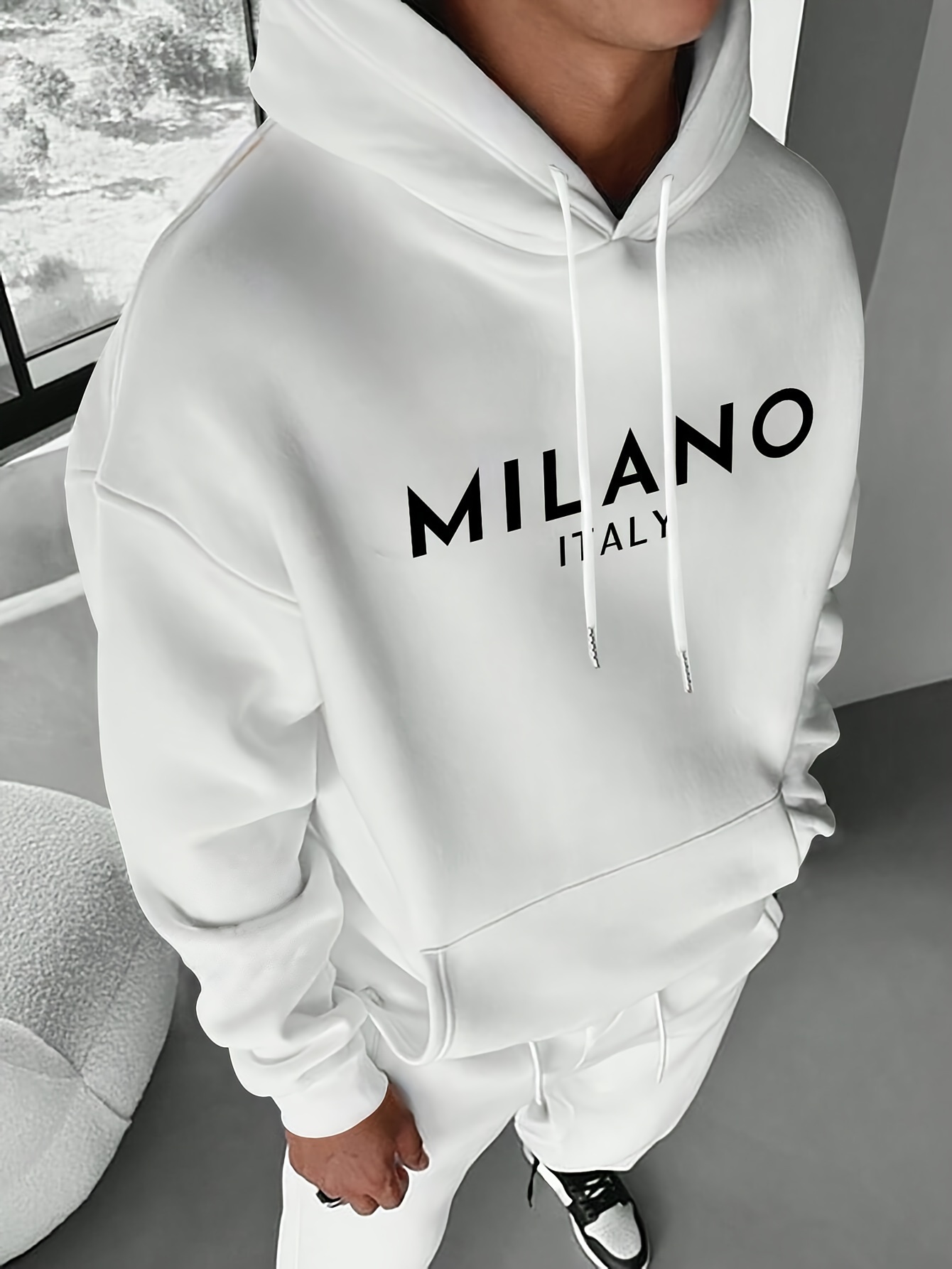 Milan Letter Men Women Hoodie  - đánh giá và giá Street Fashion Of Milan