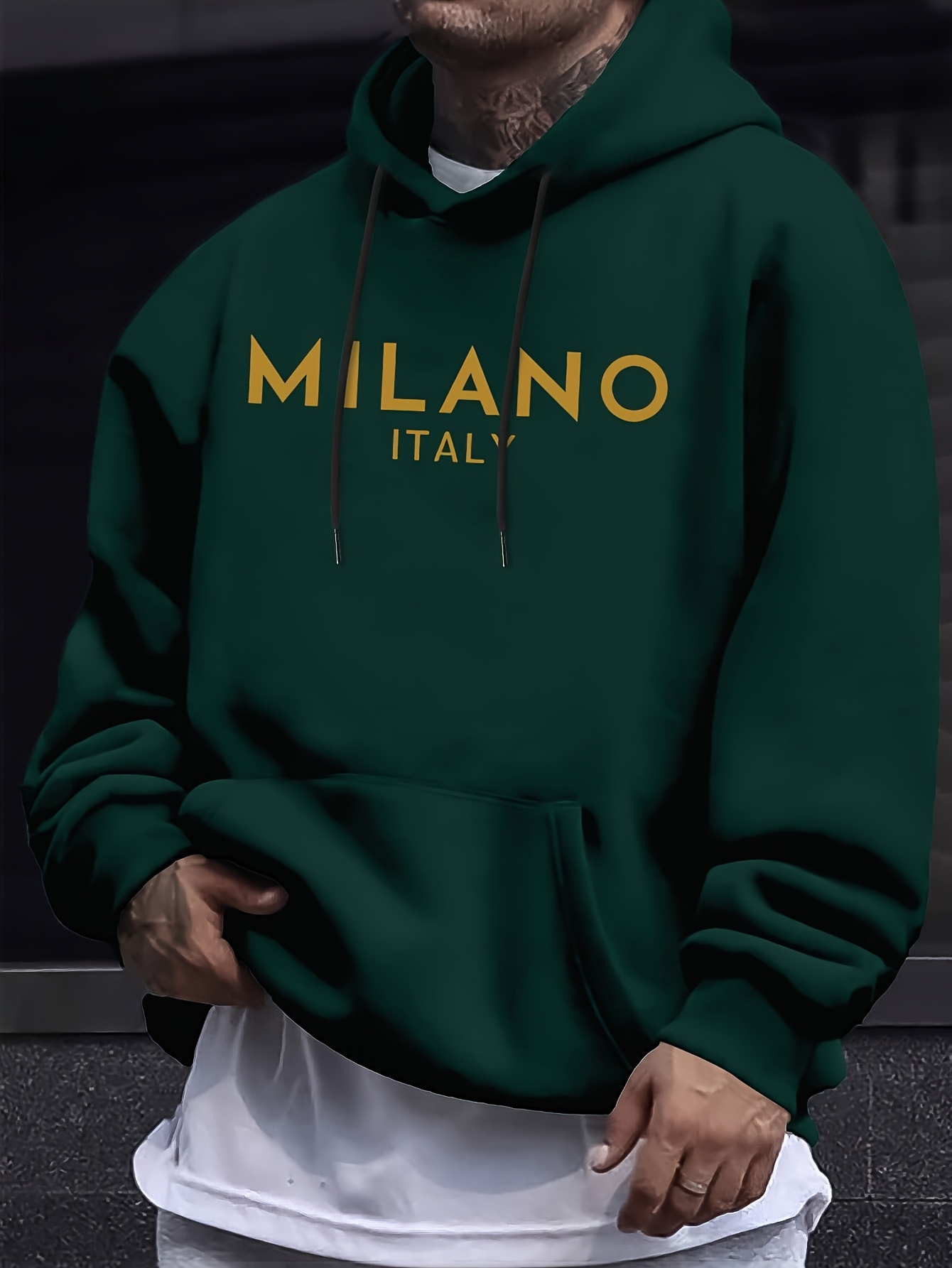 Milan Letter Men Women Hoodie  - đánh giá và giá Street Fashion Of Milan