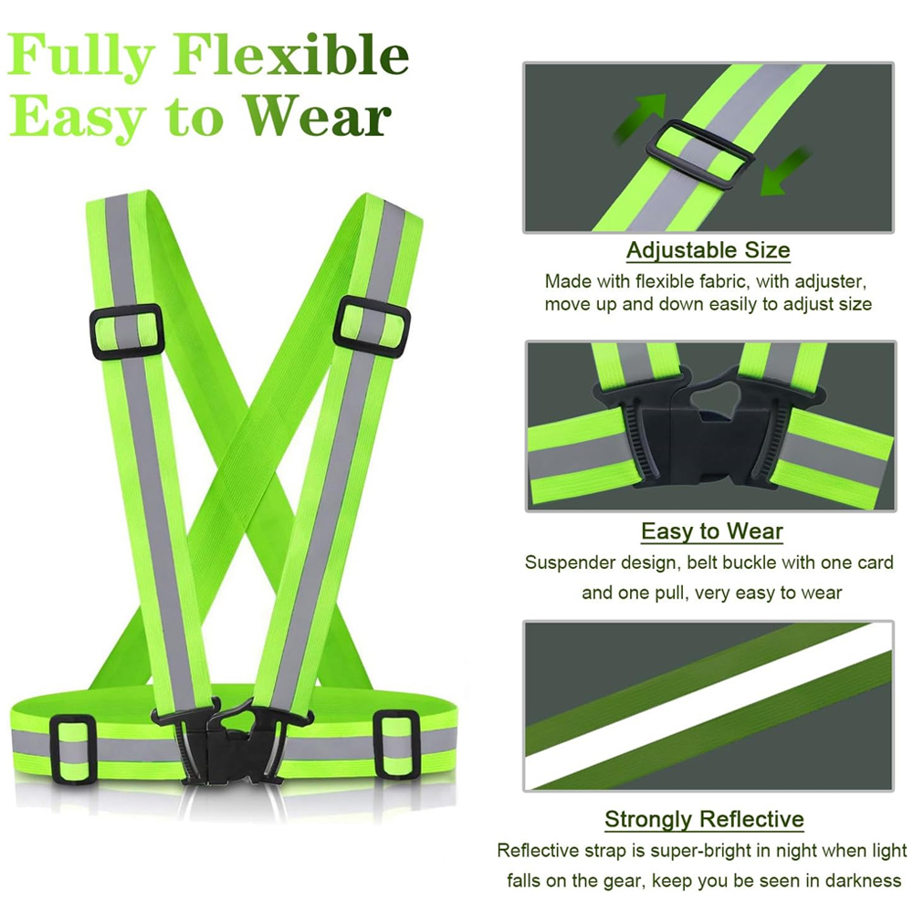 1Pcs Night Running Vest High V - đánh giá và giá Reflective Jacket Running
