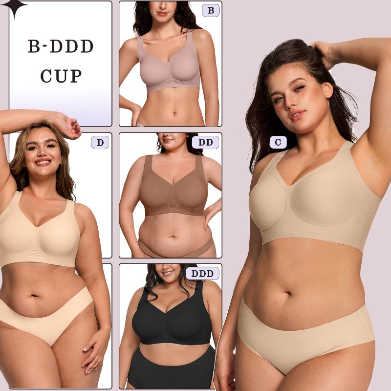 Plus Size Wireless Jelly Bra W - đánh giá và giá Street Fashion Women