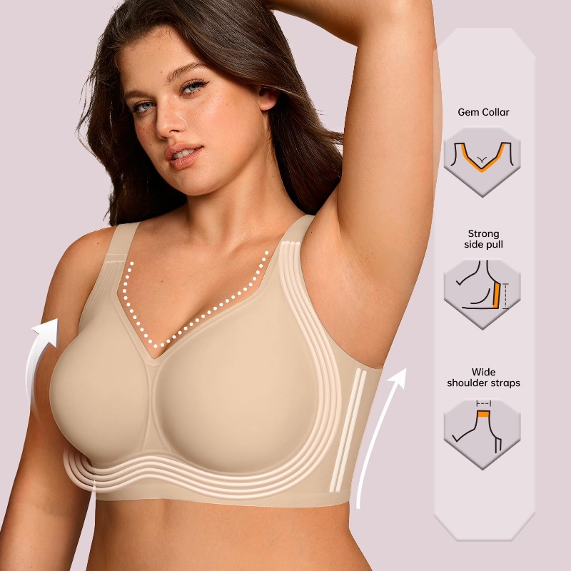 Plus Size Wireless Jelly Bra W - đánh giá và giá Street Fashion Women