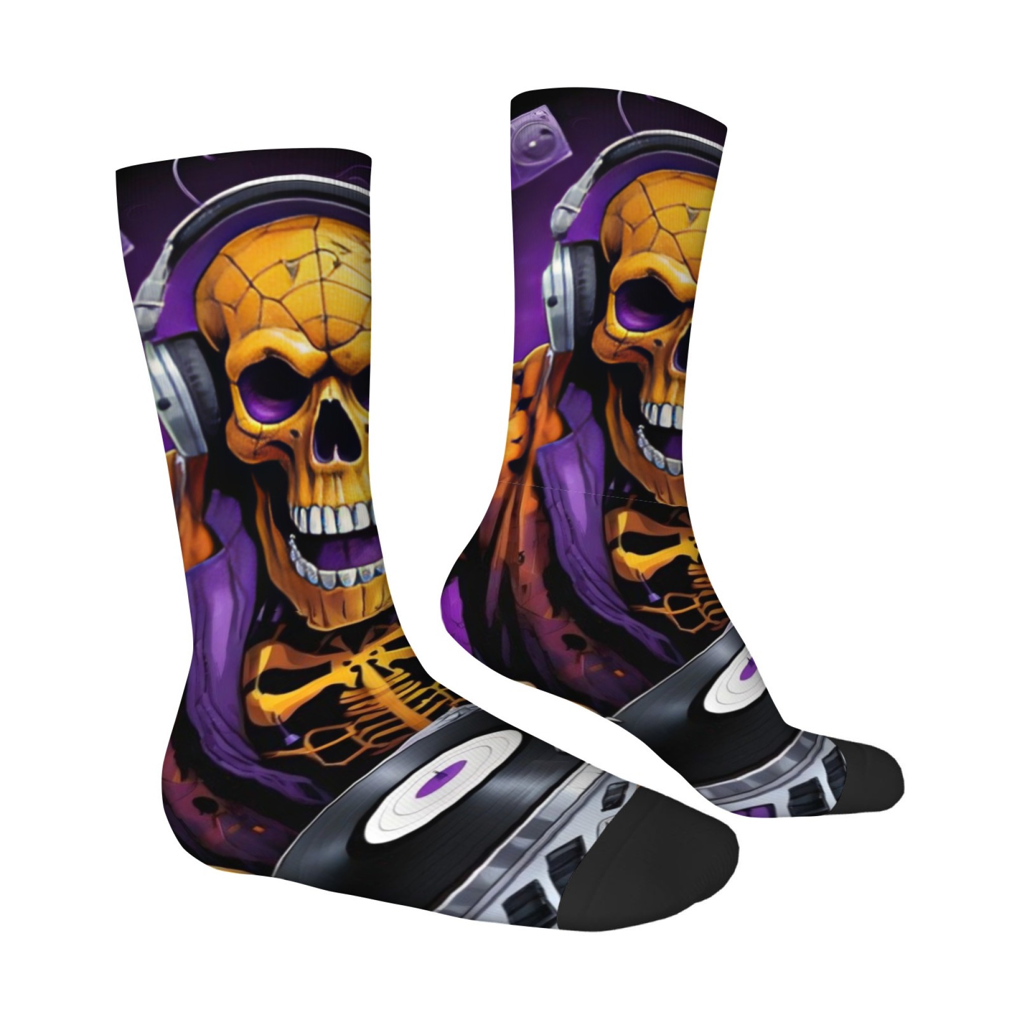 Gothic Skull Print Men's Socks - đánh giá và giá Street Fashion Style Youtube