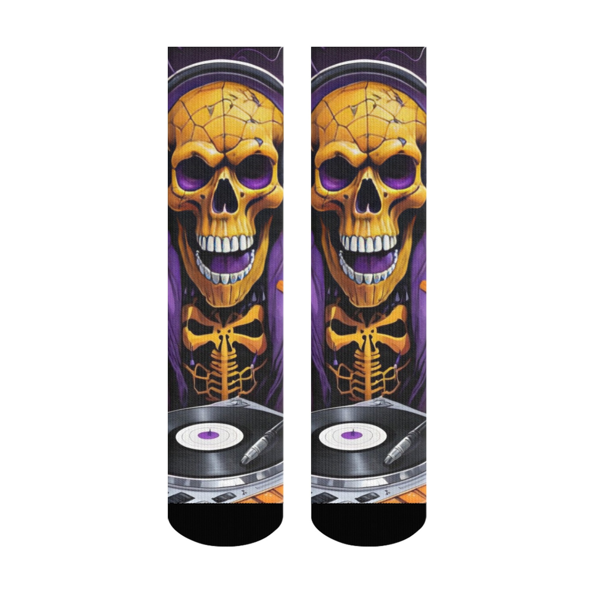 Gothic Skull Print Men's Socks - đánh giá và giá Street Fashion Style Youtube