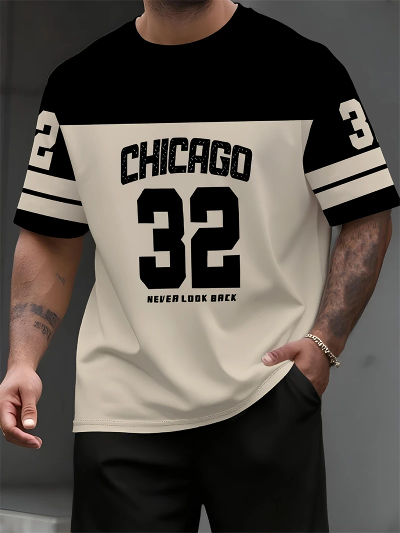 Mens Chicago 32 Number Print T - đánh giá và giá Street Fashion Chicago