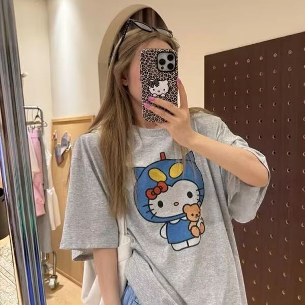 Short Sleeved Hello Kitty Prin - đánh giá và giá Street Fashion Us