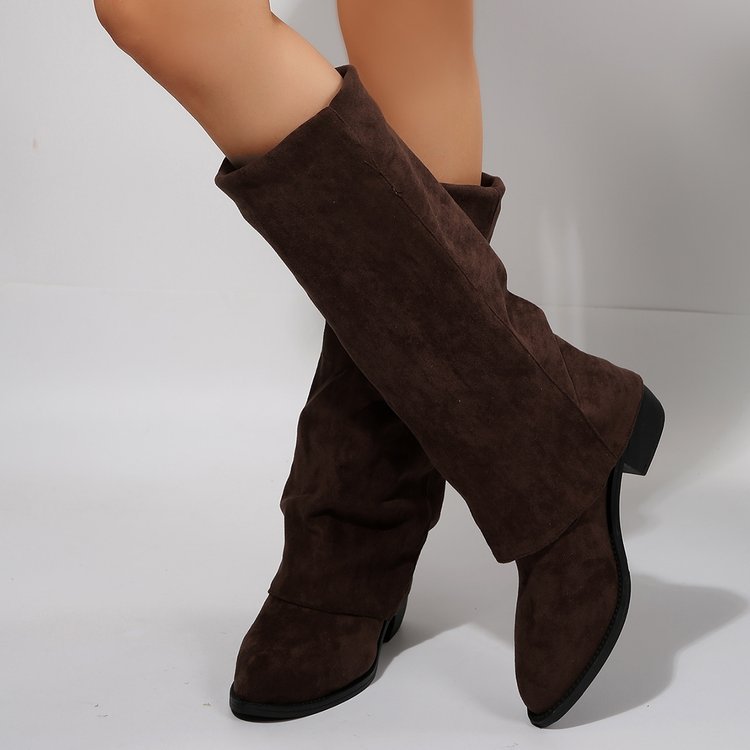 Women's Knee High Boots Autumn - đánh giá và giá Street Fashion Denim