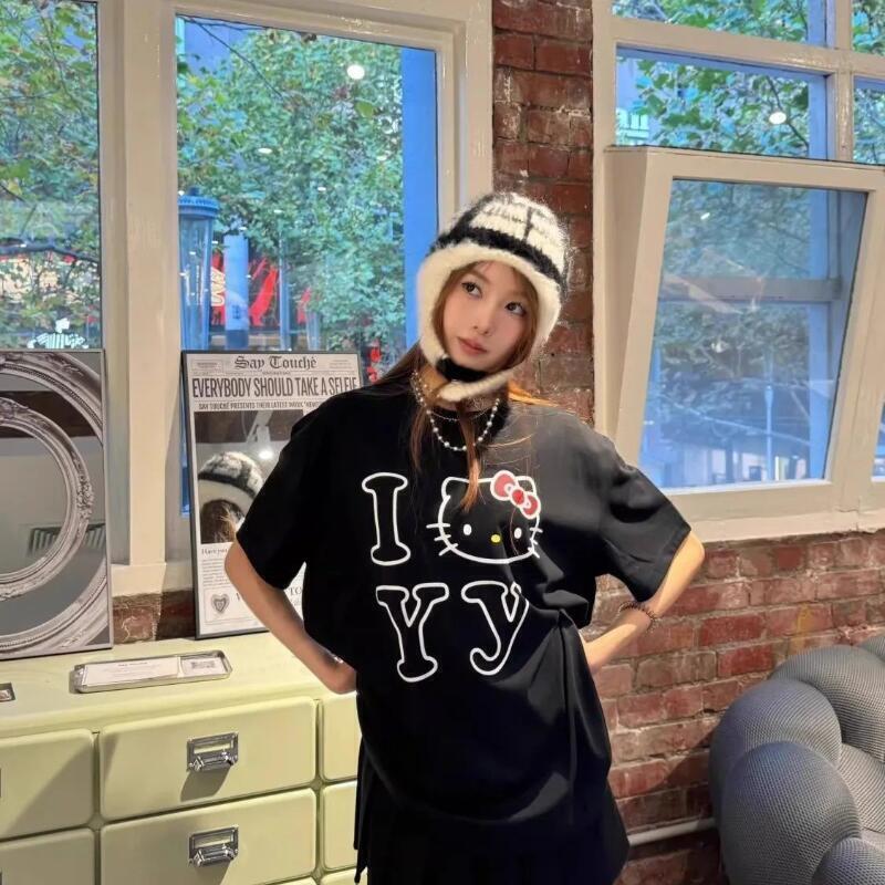 Short-Sleeved Sanrio Summer Pu - đánh giá và giá Street Fashion Us