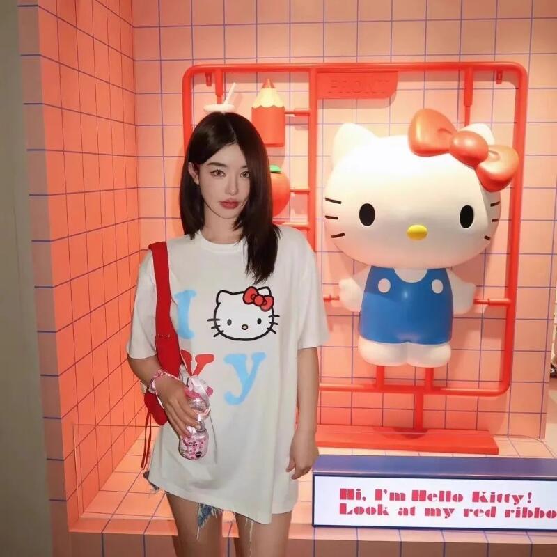 Short-Sleeved Sanrio Summer Pu - đánh giá và giá Street Fashion Us