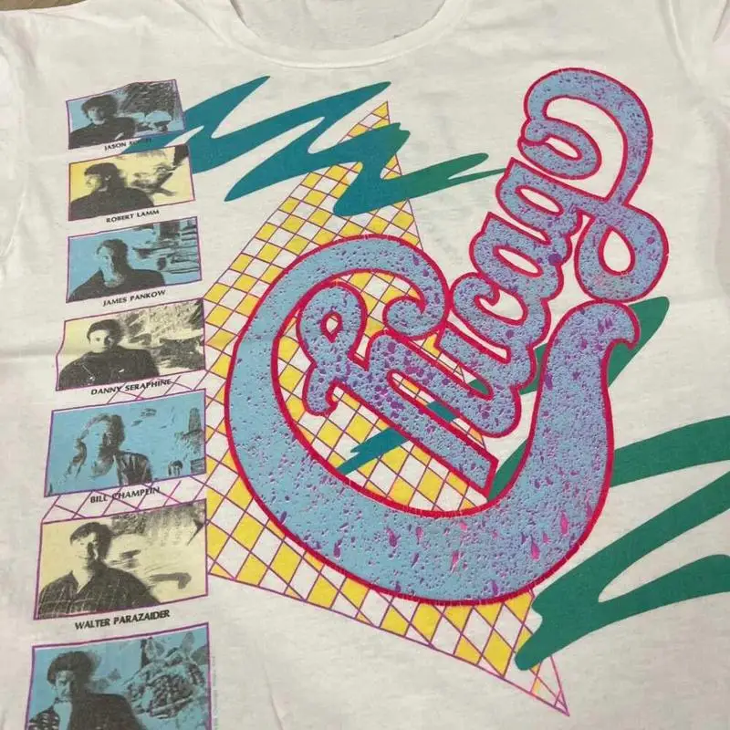 Vtg 80S Chicago Band Short Sle - đánh giá và giá Street Fashion Chicago