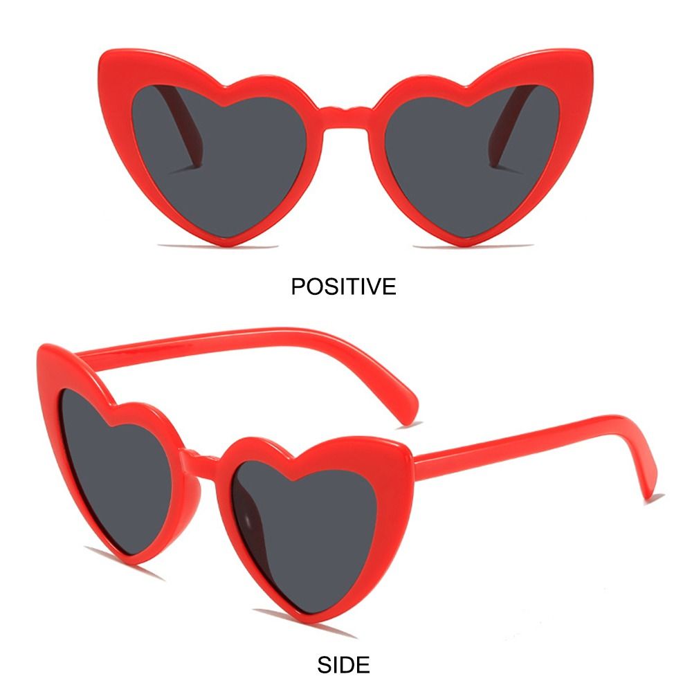 Heart-Shaped Sunglasses Vintag - đánh giá và giá Street Fashion Shoot