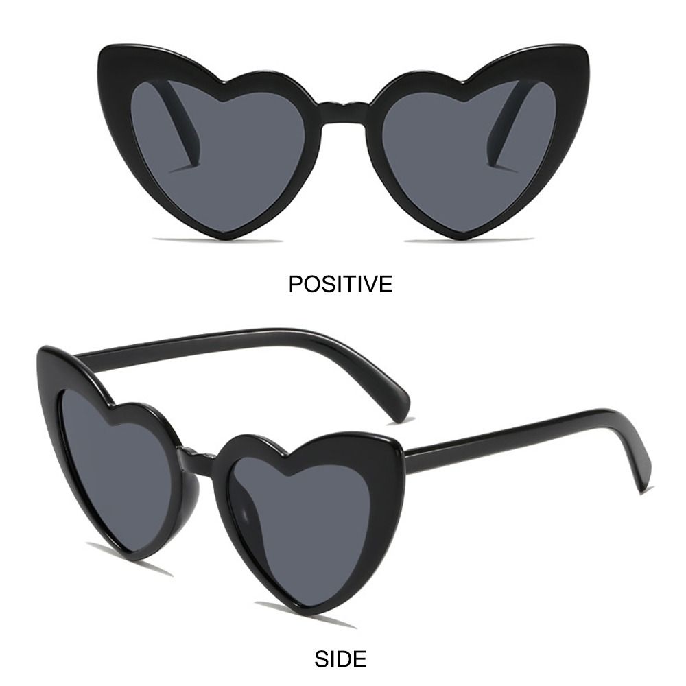 Heart-Shaped Sunglasses Vintag - đánh giá và giá Street Fashion Shoot