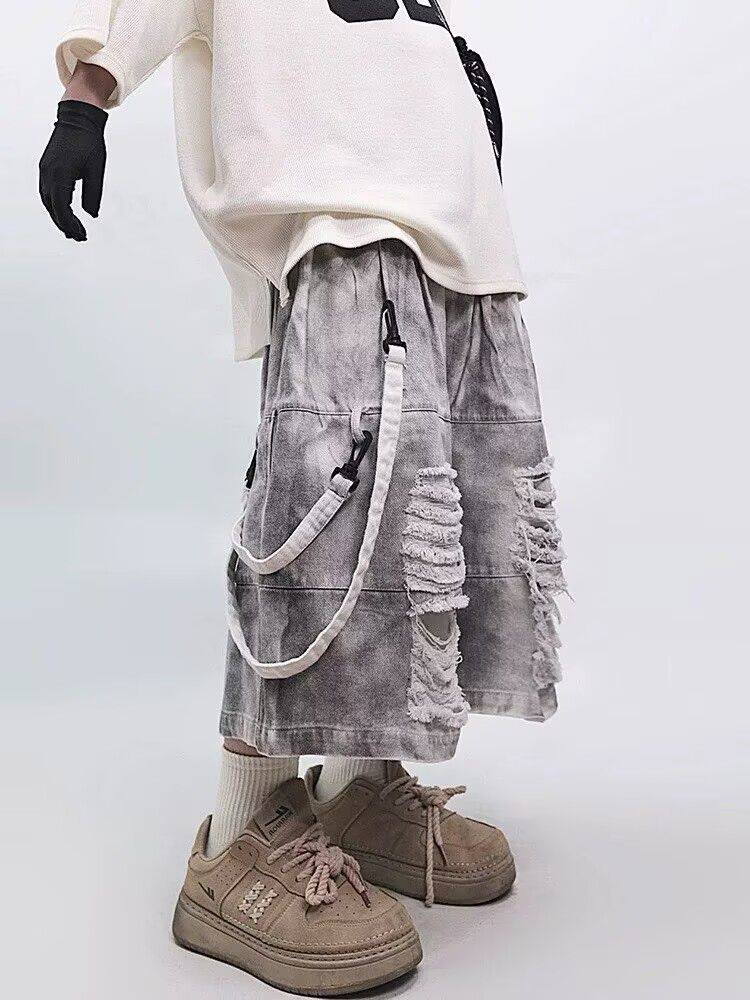 Retro Hip-hop Men's Ripped Jea - đánh giá và giá Street Fashion Jeans Men
