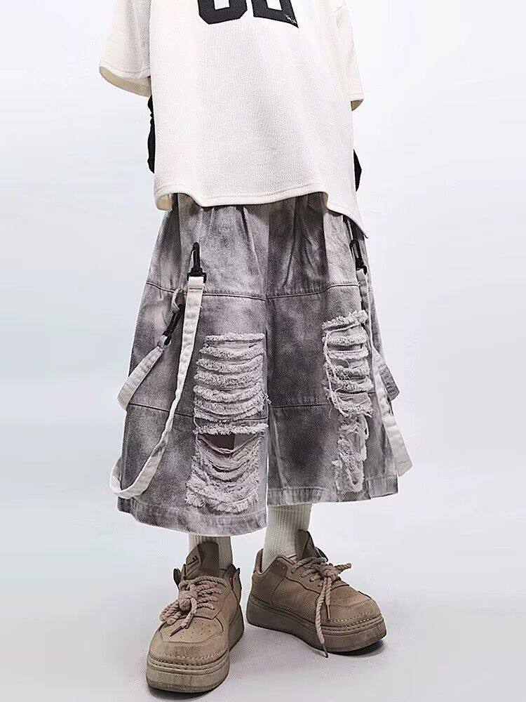 Retro Hip-hop Men's Ripped Jea - đánh giá và giá Street Fashion Jeans Men