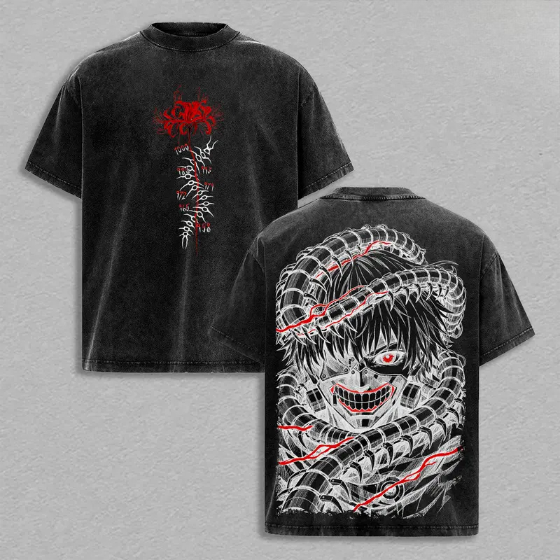 Manga Kaneki Ken Retro T Shirt - đánh giá và giá Street Fashion In Tokyo